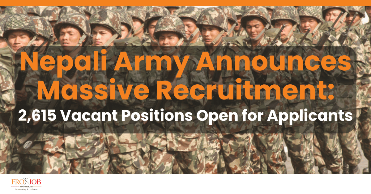 Nepali Army Announces Massive Recruitment