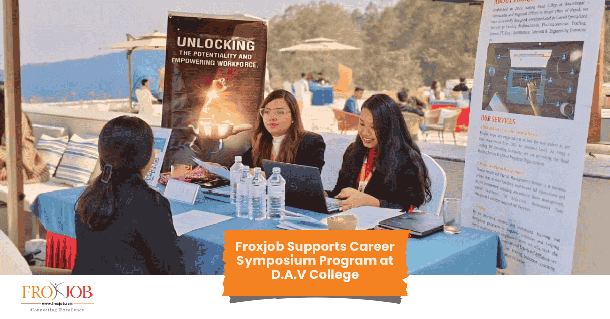 Froxjob Supports Career Symposium Program at D.A.V College